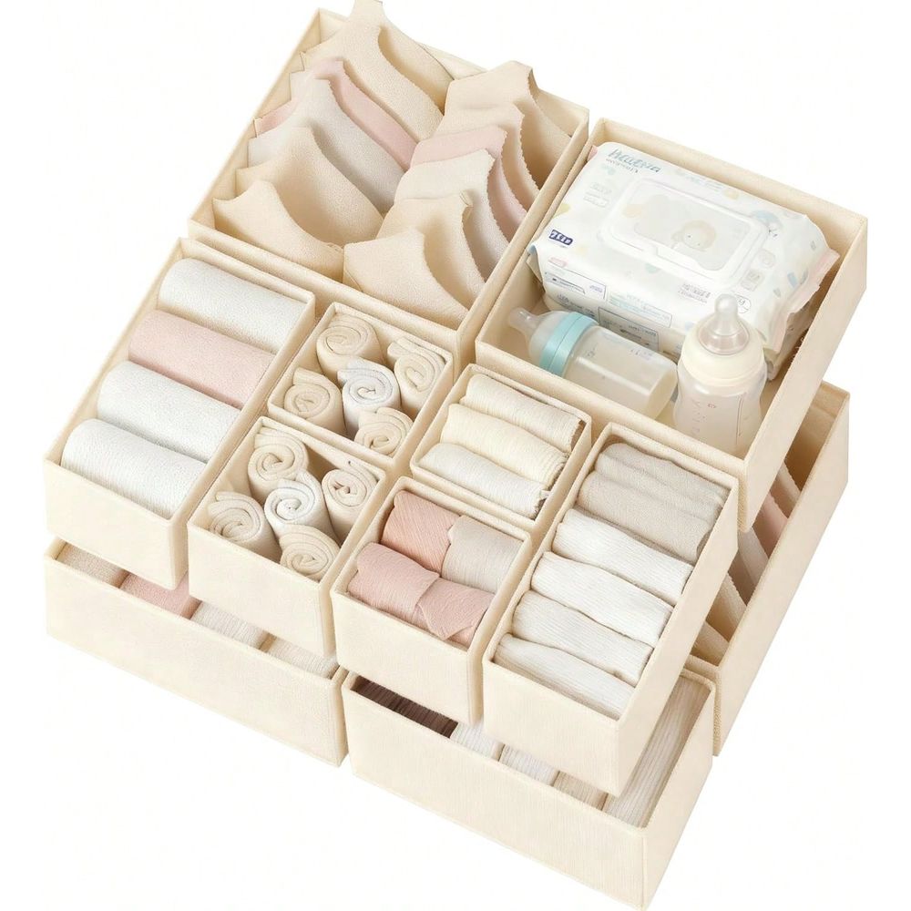 Baby Nursery Closet - 12PCS Set Drawer Organizer Clothes, Dresser