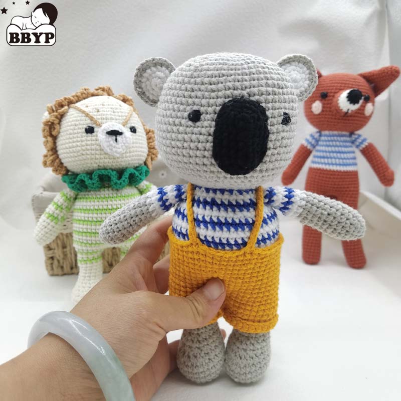 Baby Nursery Games - Baby Crochet Stuffed Lion Koala Fox