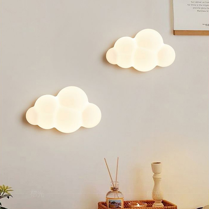 Baby Nursery Lamp - White Cloud Wall Lamps for Children's