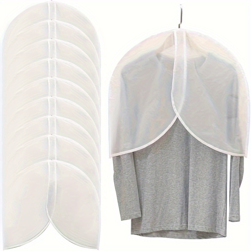 Drawer Dresser White - White PVC Garment Covers Translucent Breathable