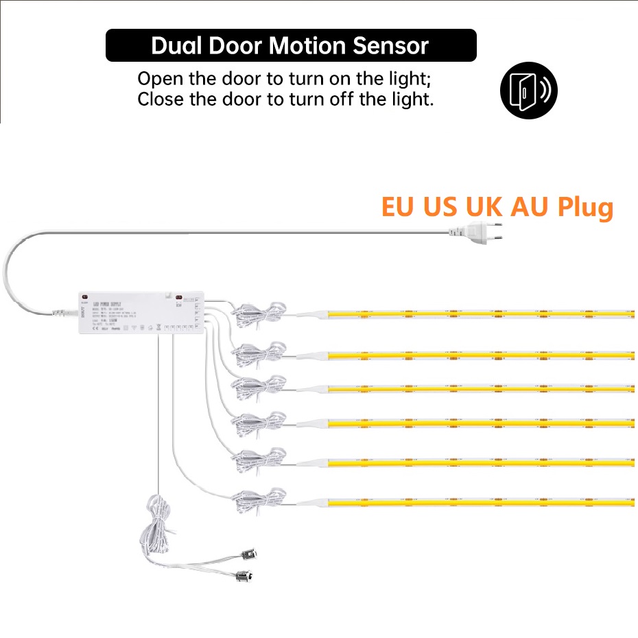 Drawer Dresser White - AU EU US UK Plug 12V