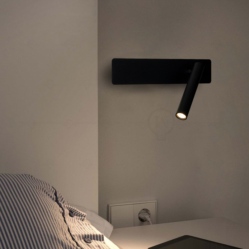 Baby Nursery Wall Lights - White Nordic LED Bedside Reading Wall
