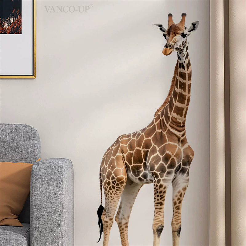 Baby Nursery Giraffe - Large Safari Animals Giraffe Sticker For