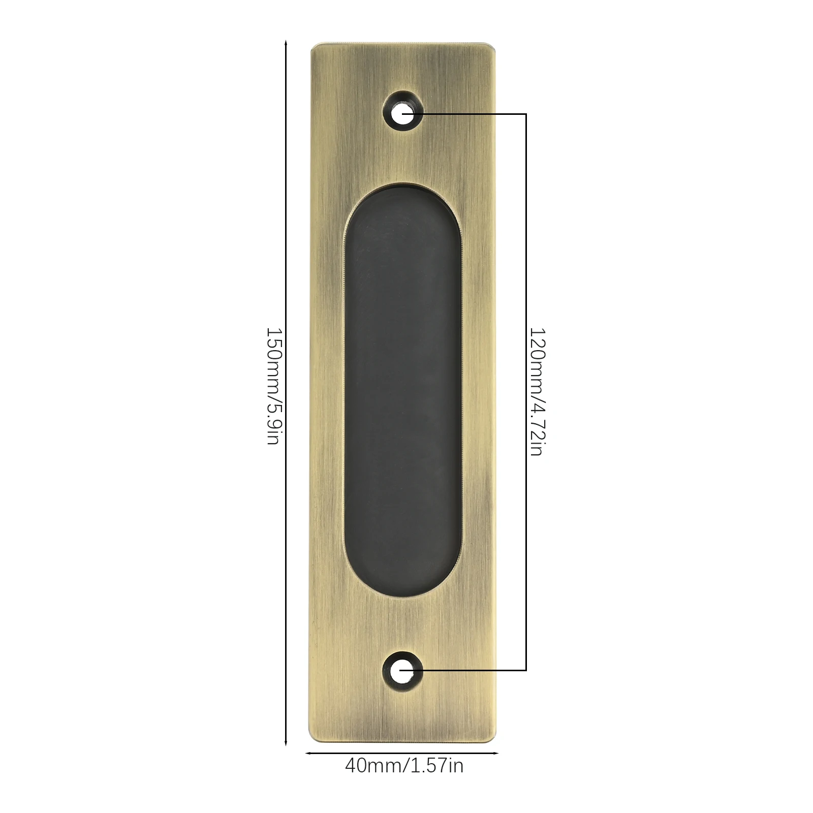 1pc Sliding Door Handle w/scre - Drawer Dresser White review and price