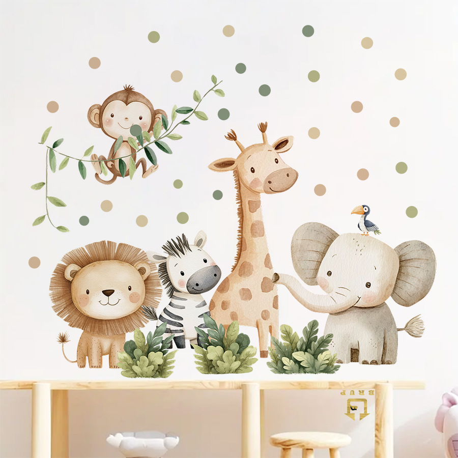 Boho Forest Animals Wall Stick - Baby Nursery Giraffe review and price