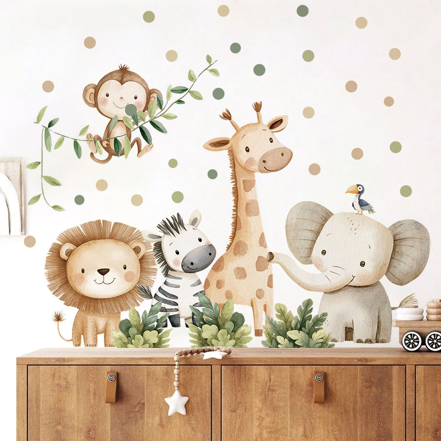 Boho Forest Animals Wall Stick - Baby Nursery Giraffe review and price