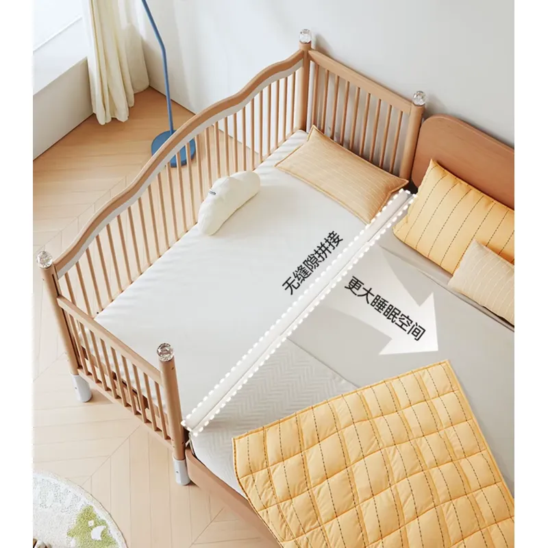 Solid Wood Baby Splicing Bed M - Baby Nursery And Co review and price