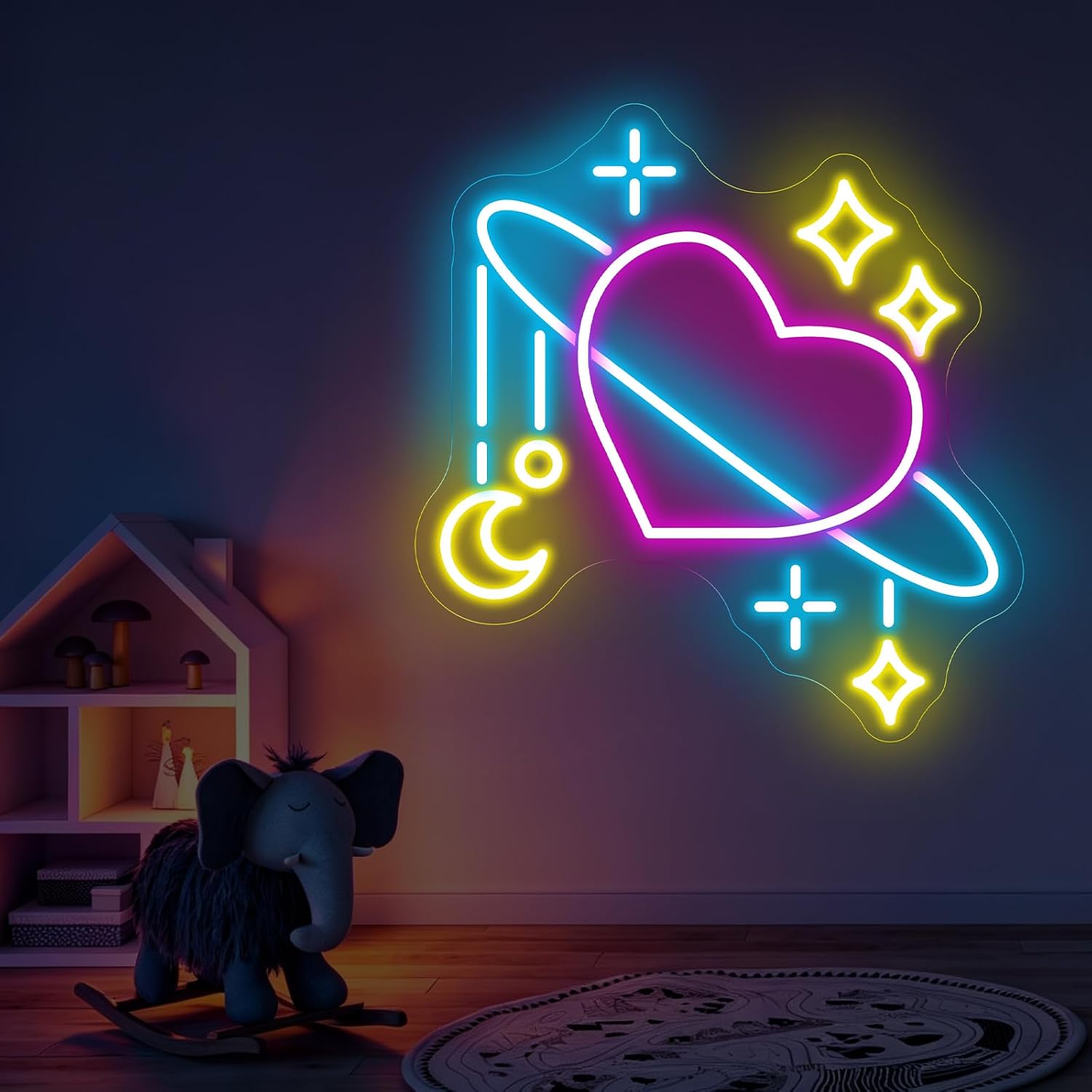 Space Planet Neon Sign LED Neo - Baby Nursery Wall Lights review and price