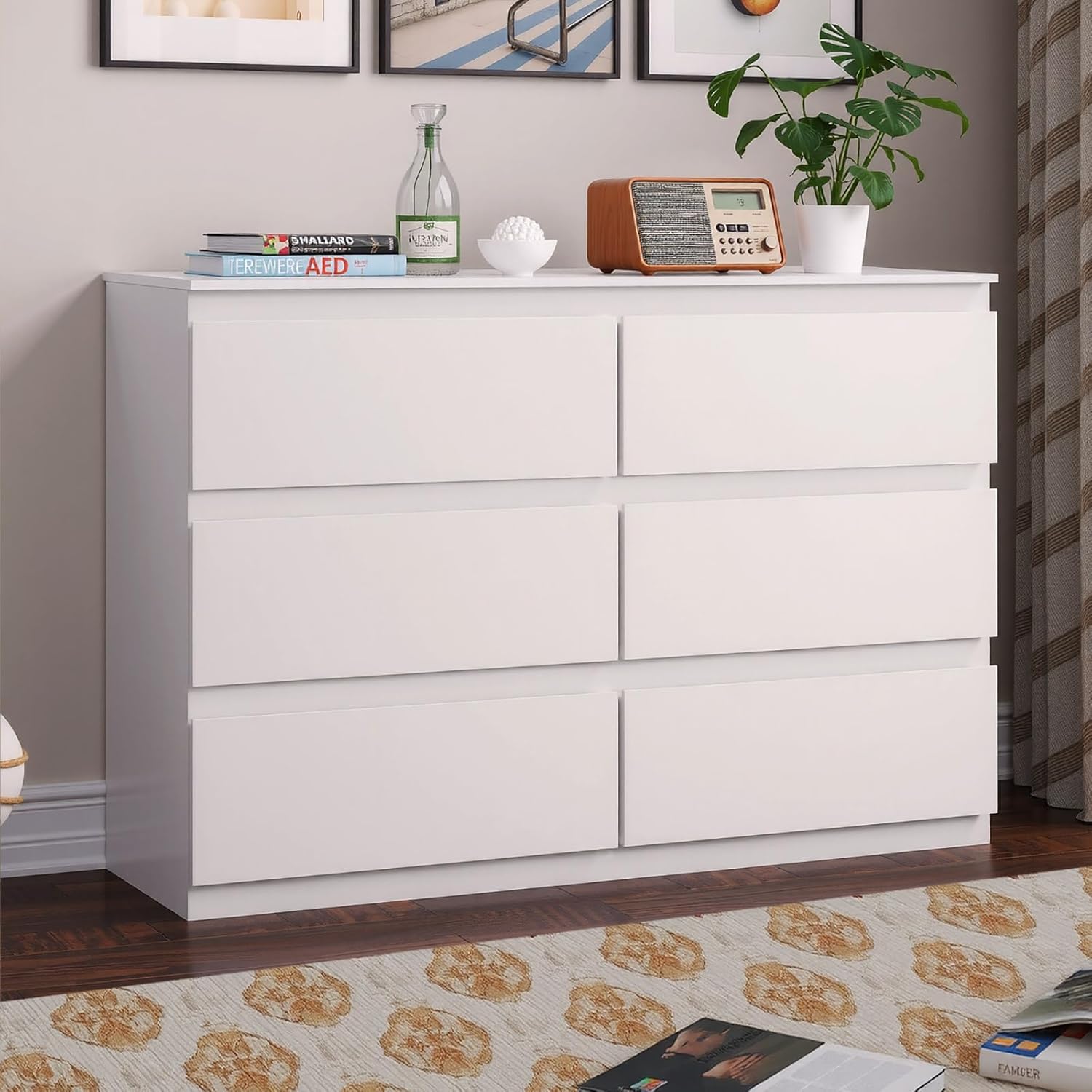White Wood Dresser for Bedroom - Drawer Dresser White review and price