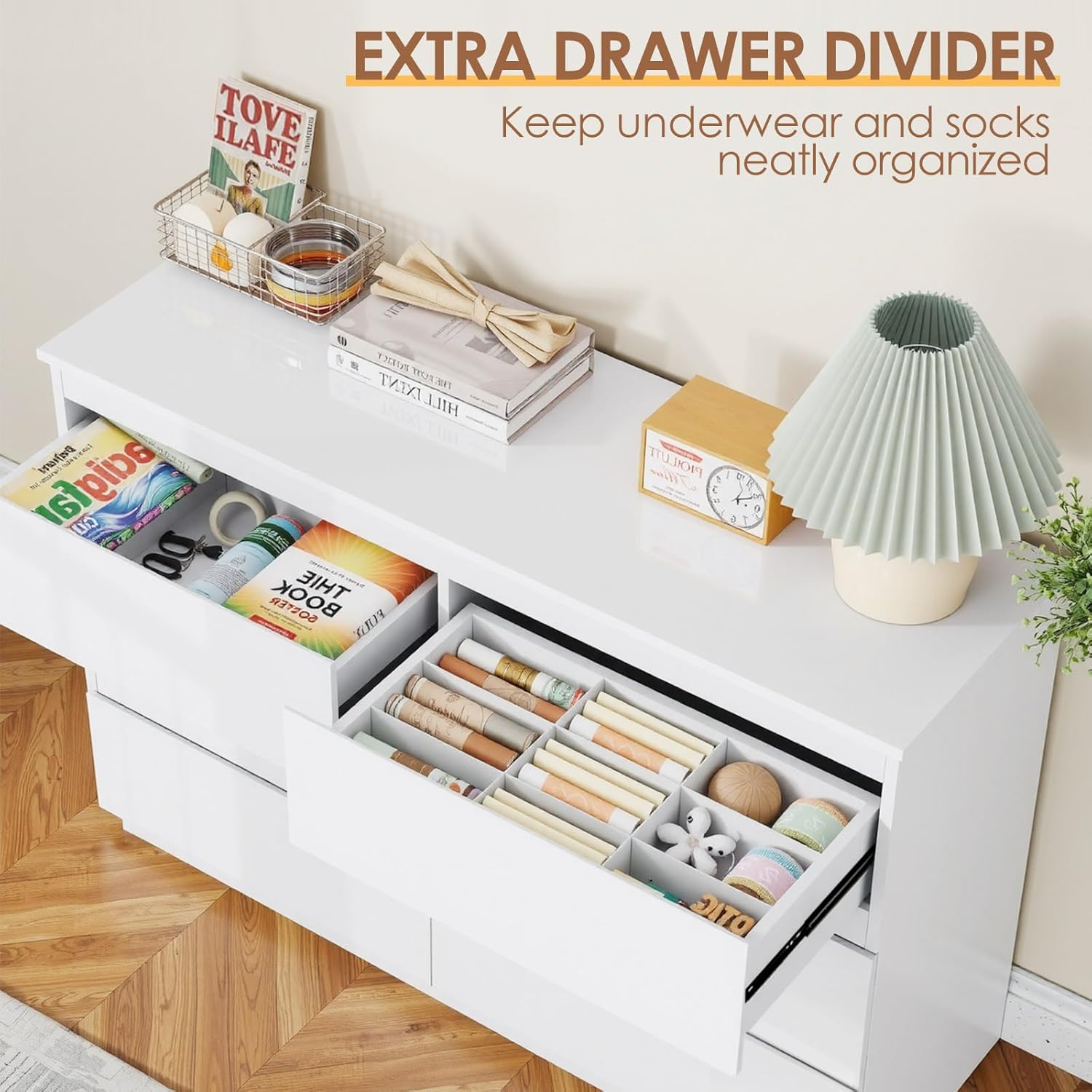 White Wood Dresser for Bedroom - Drawer Dresser White review and price
