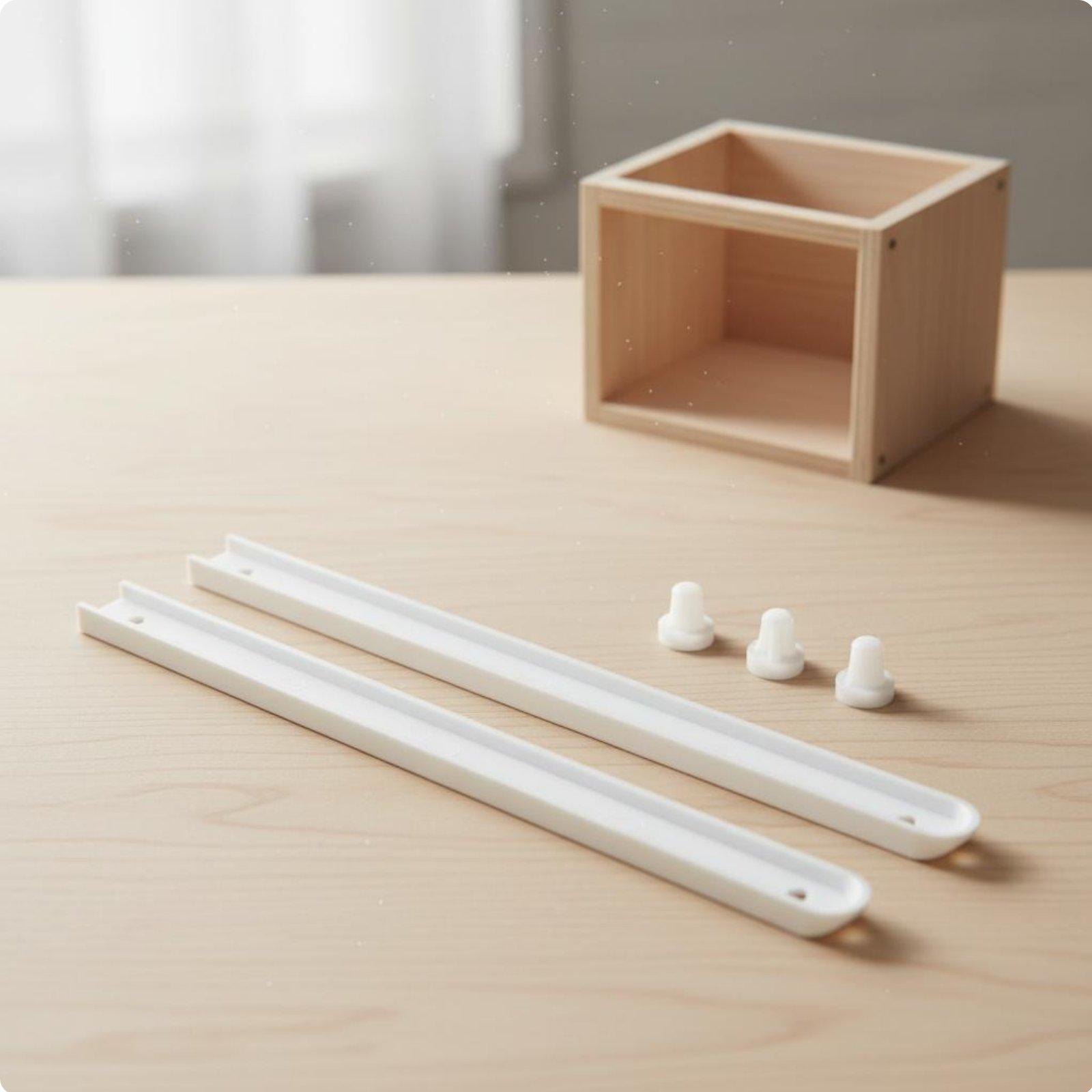 Drawer Slide Rail White 19x15m - Drawer Dresser White review and price