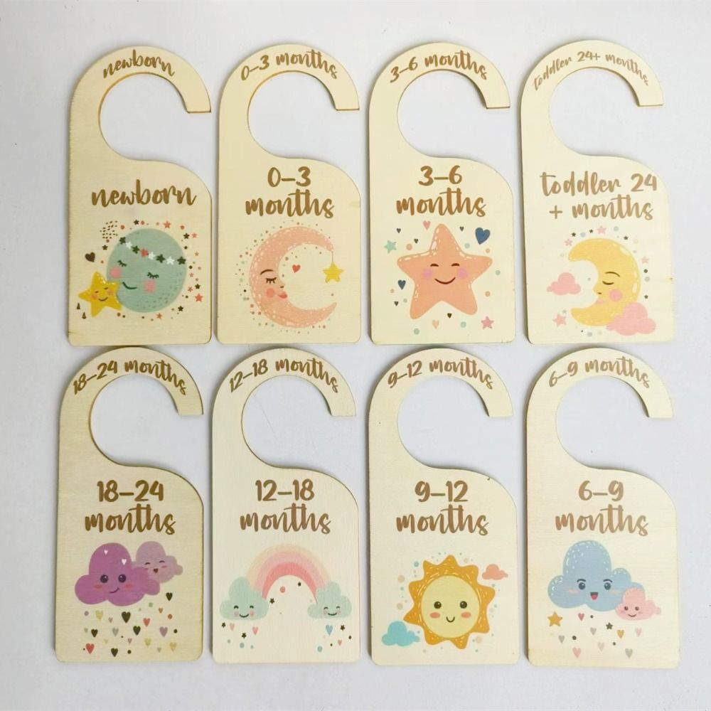 7/8Pcs Wood Baby Closet Divide - Baby Nursery Closet review and price