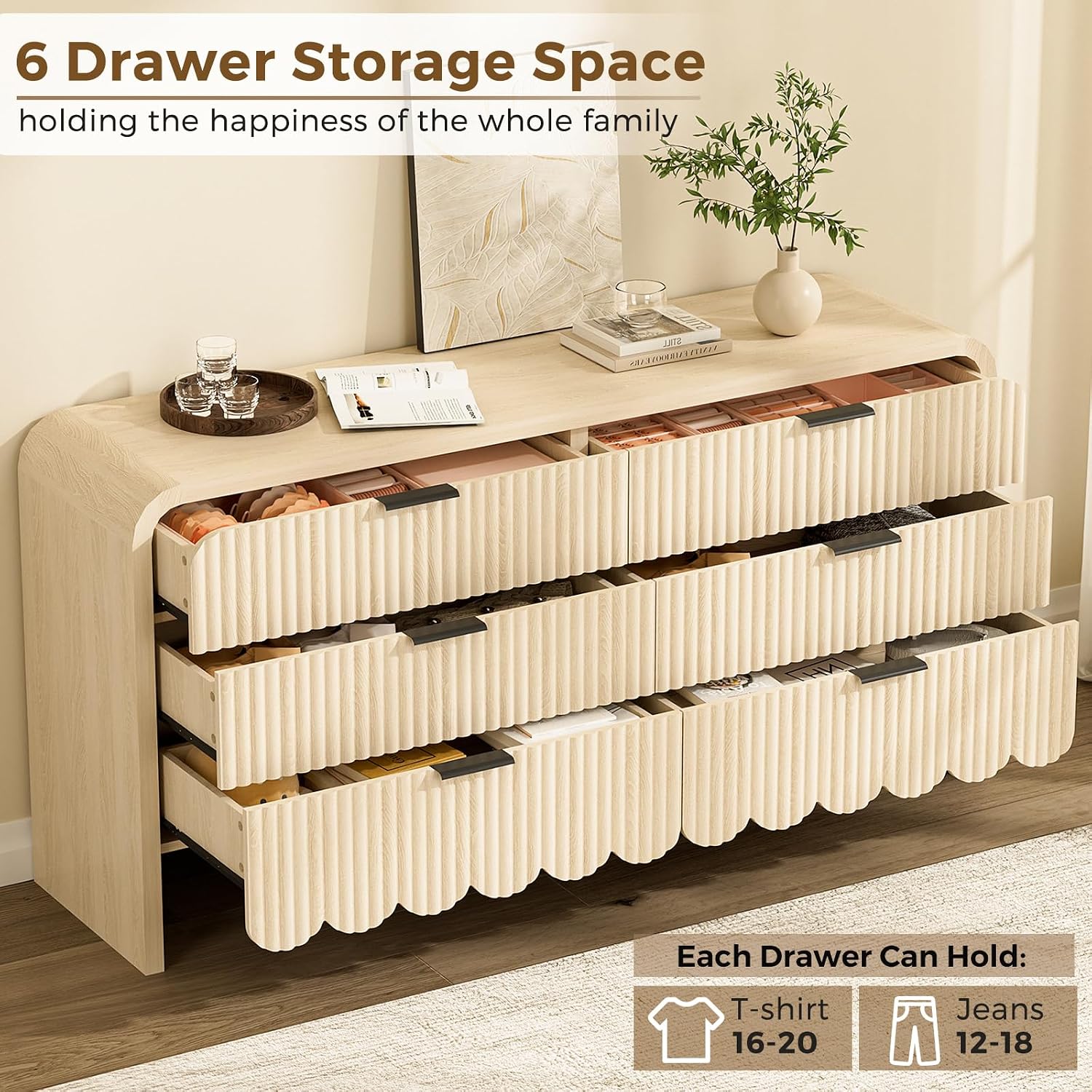 Wood 6 Drawer Dresser Nursery  - Baby Nursery Closet review and price