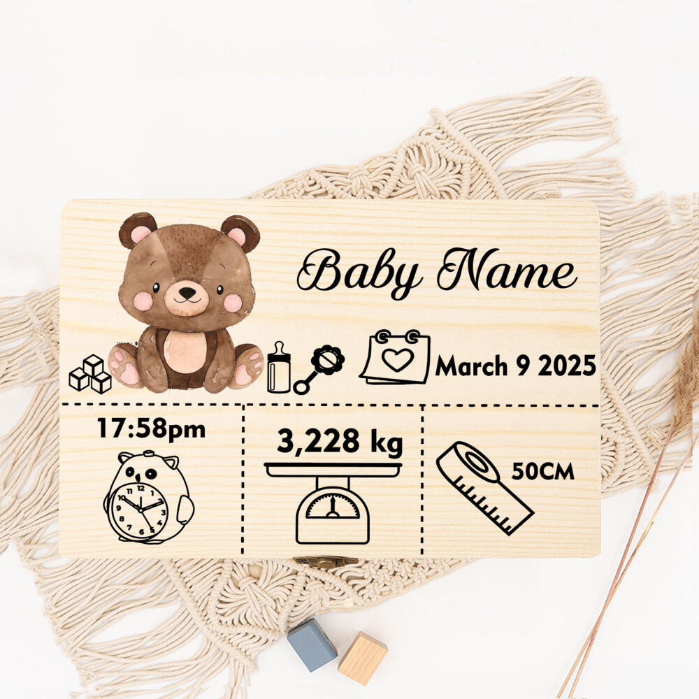Cute Forest Animal Storage Box - Baby Keepsake Box review and price