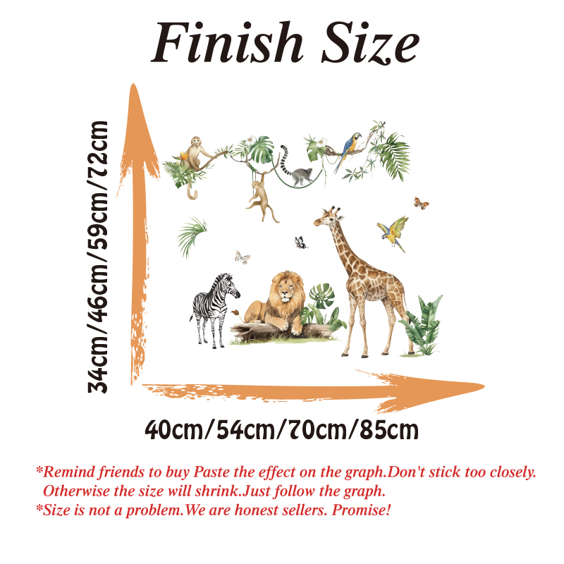 Large Jungle Animal Tropical L - Baby Nursery Giraffe review and price