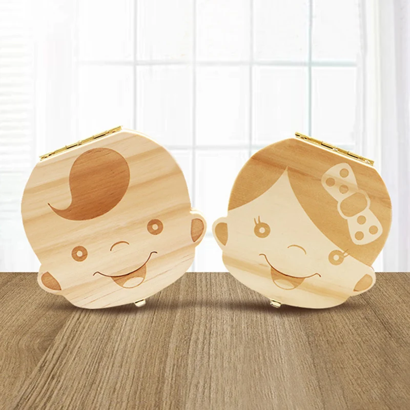 Baby Tooth Box Wooden Kids Mil - Baby Keepsake Box review and price