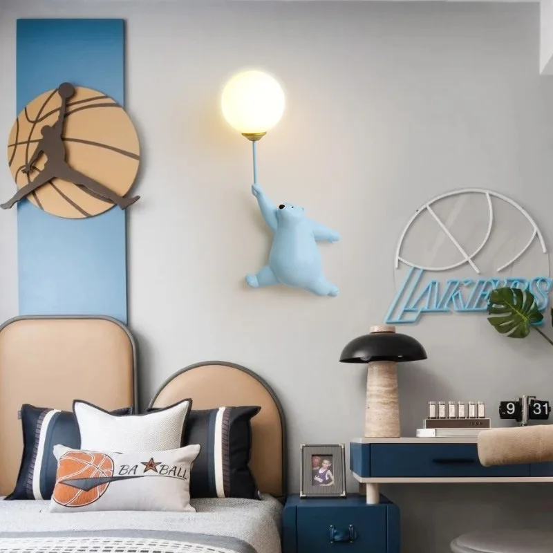 Cartoon Polar Bear LED Sconce  - Baby Nursery Wall Lights review and price