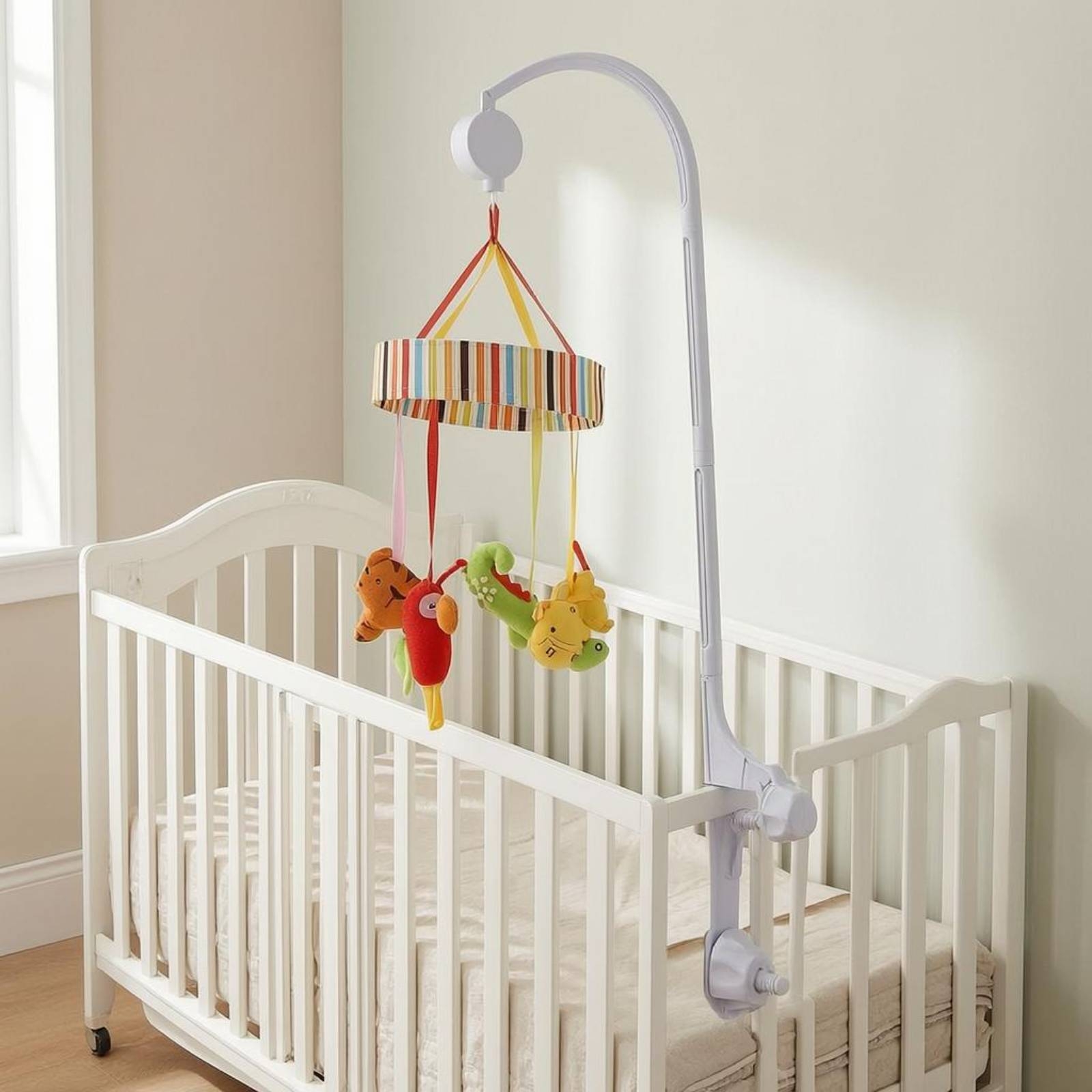 Baby Crib Mobile Stand White C - Baby Nursery Crib review and price
