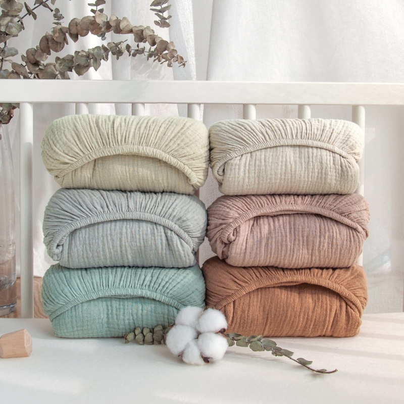 Soft Breathable Muslin Cotton  - Baby Nursery Crib review and price