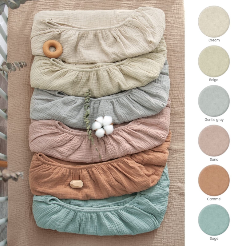 Soft Breathable Muslin Cotton  - Baby Nursery Crib review and price