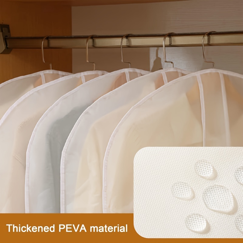 White PVC Garment Covers Trans - Drawer Dresser White review and price