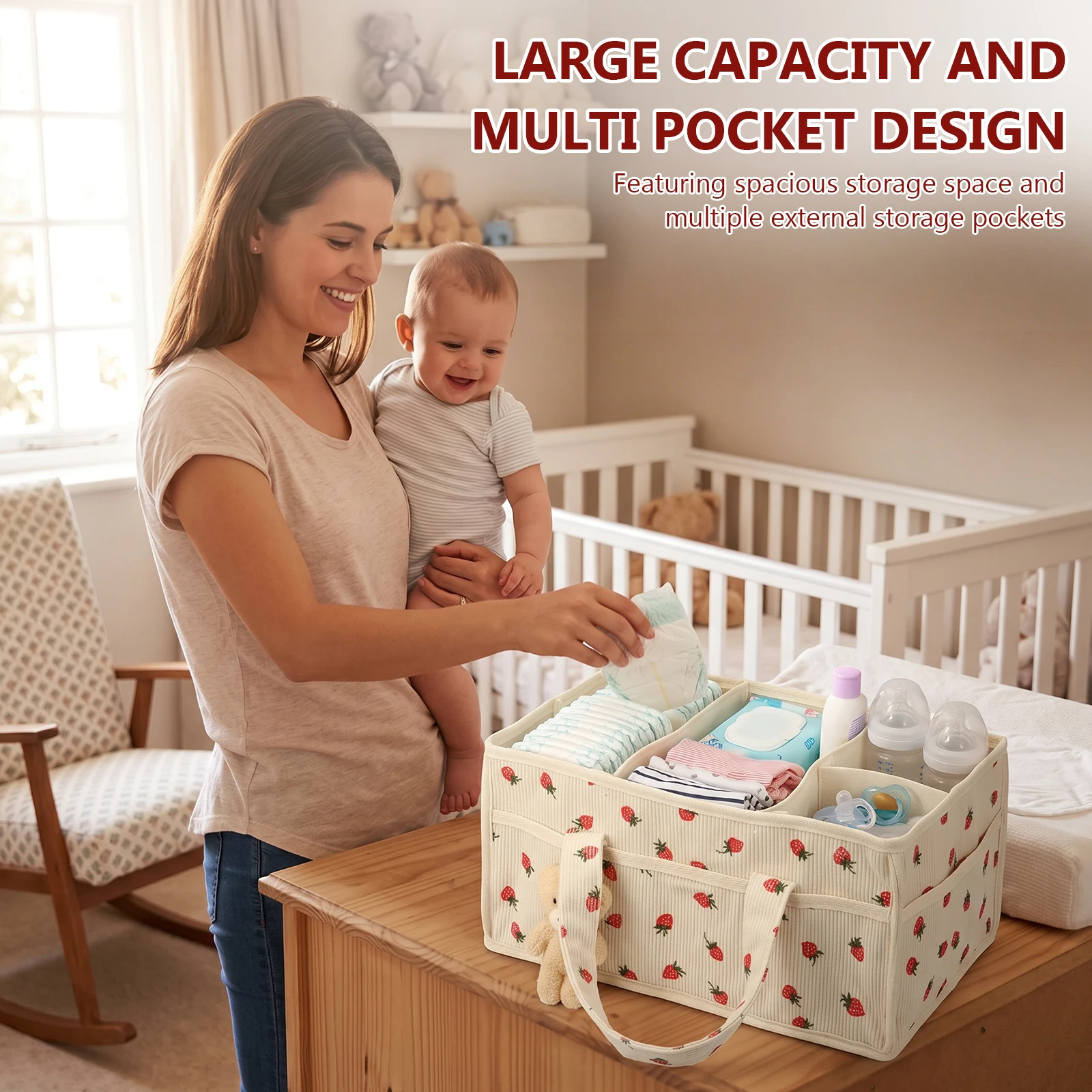 Baby Nappy Wipe Basket Organiz - Baby Nursery Equipment review and price