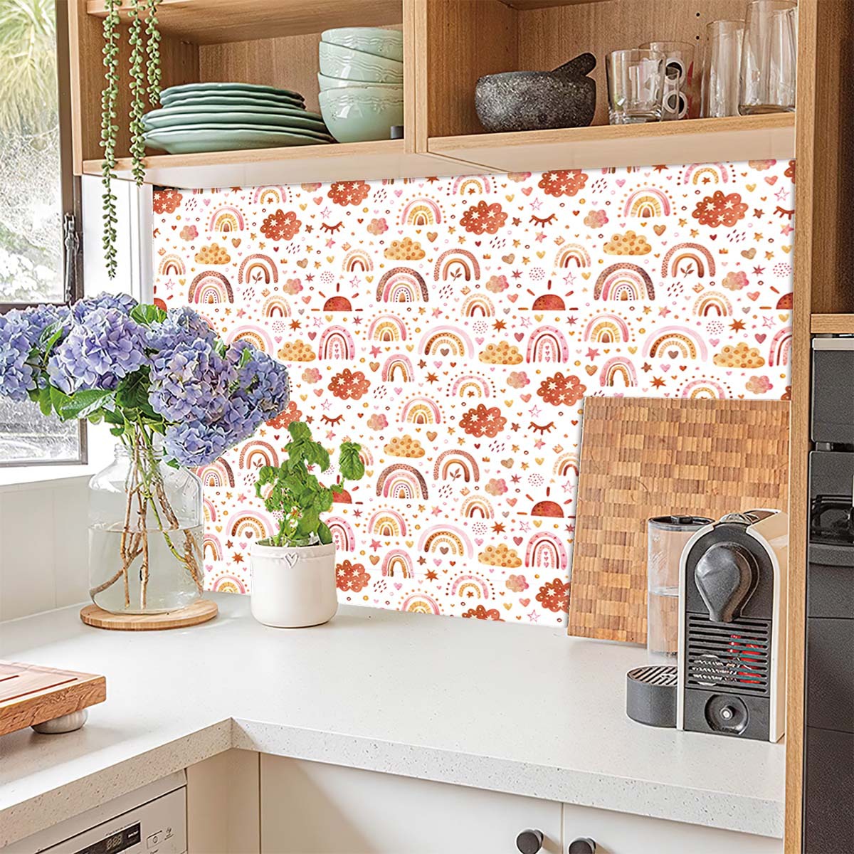Rainbow Wallpaper Peel and Sti - Baby Nursery Water review and price