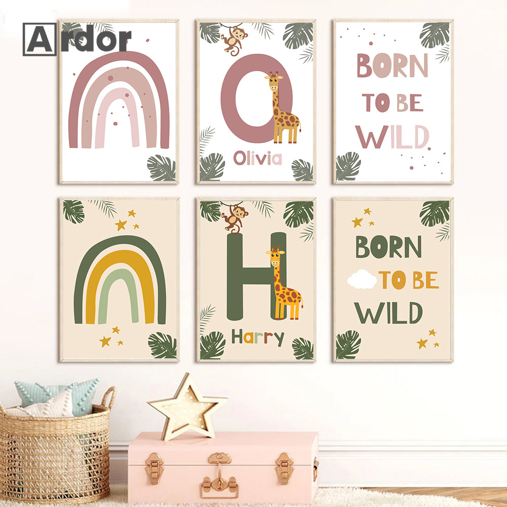 Nordic Jungle Animal Posters C - Baby Nursery Jungle review and price