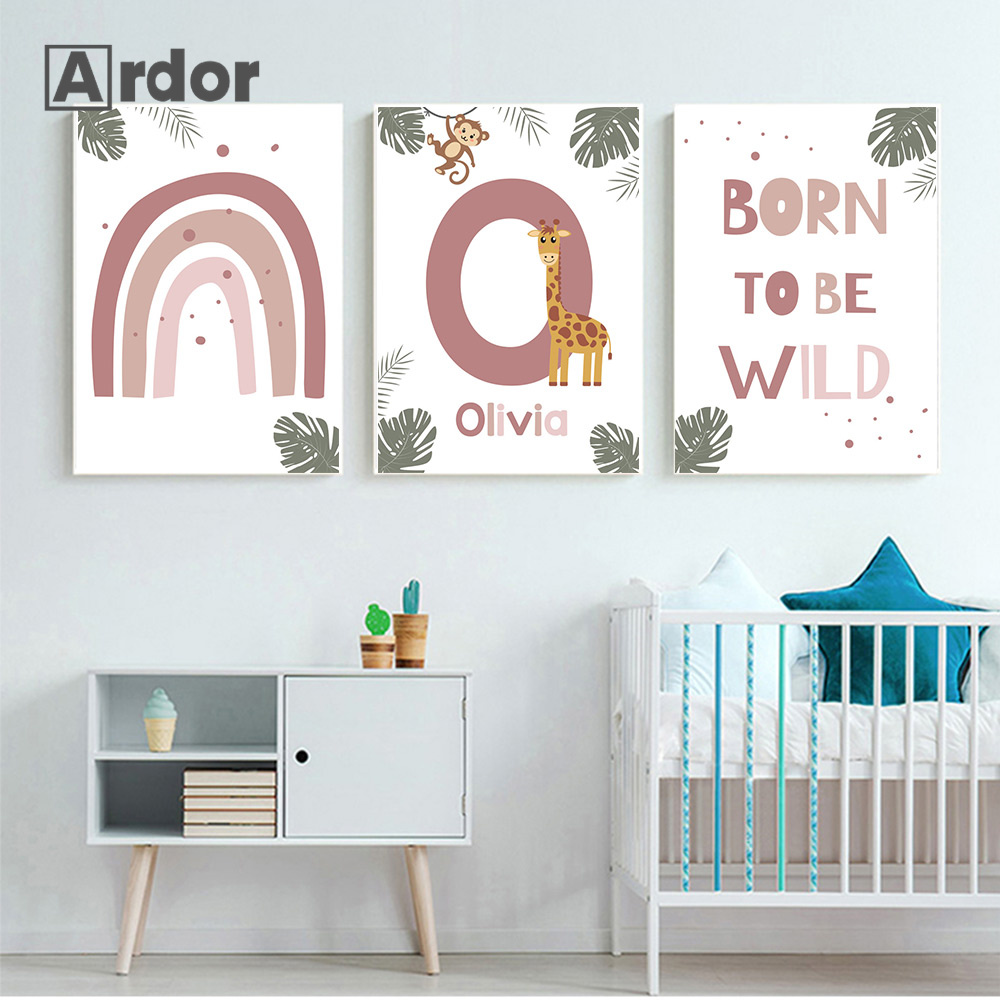 Nordic Jungle Animal Posters C - Baby Nursery Jungle review and price