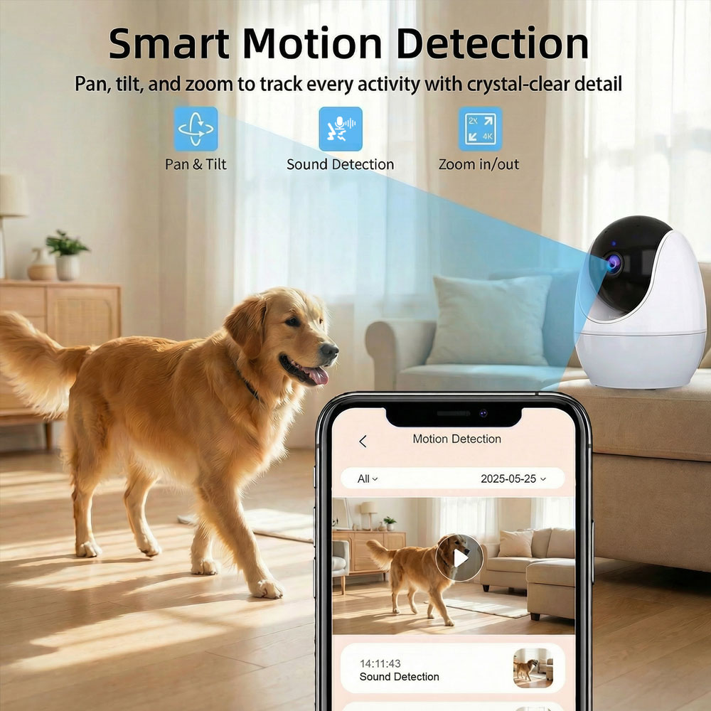Smart Baby Monitor Camera 4.3