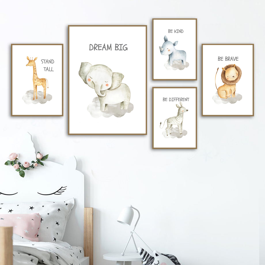 Nursery Wall Art Canvas Painti - Baby Nursery Giraffe review and price