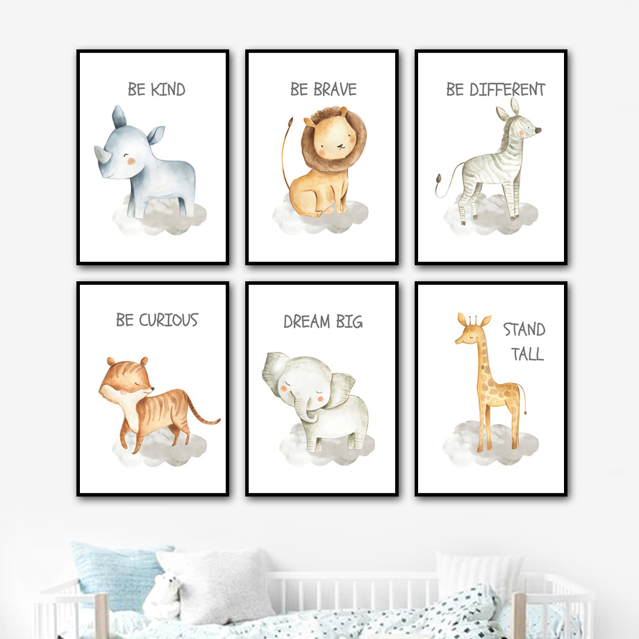 Nursery Wall Art Canvas Painti - Baby Nursery Giraffe review and price