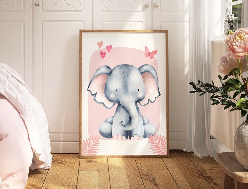 1/3pcs Pink Elephant Giraffe L - Baby Nursery Giraffe review and price