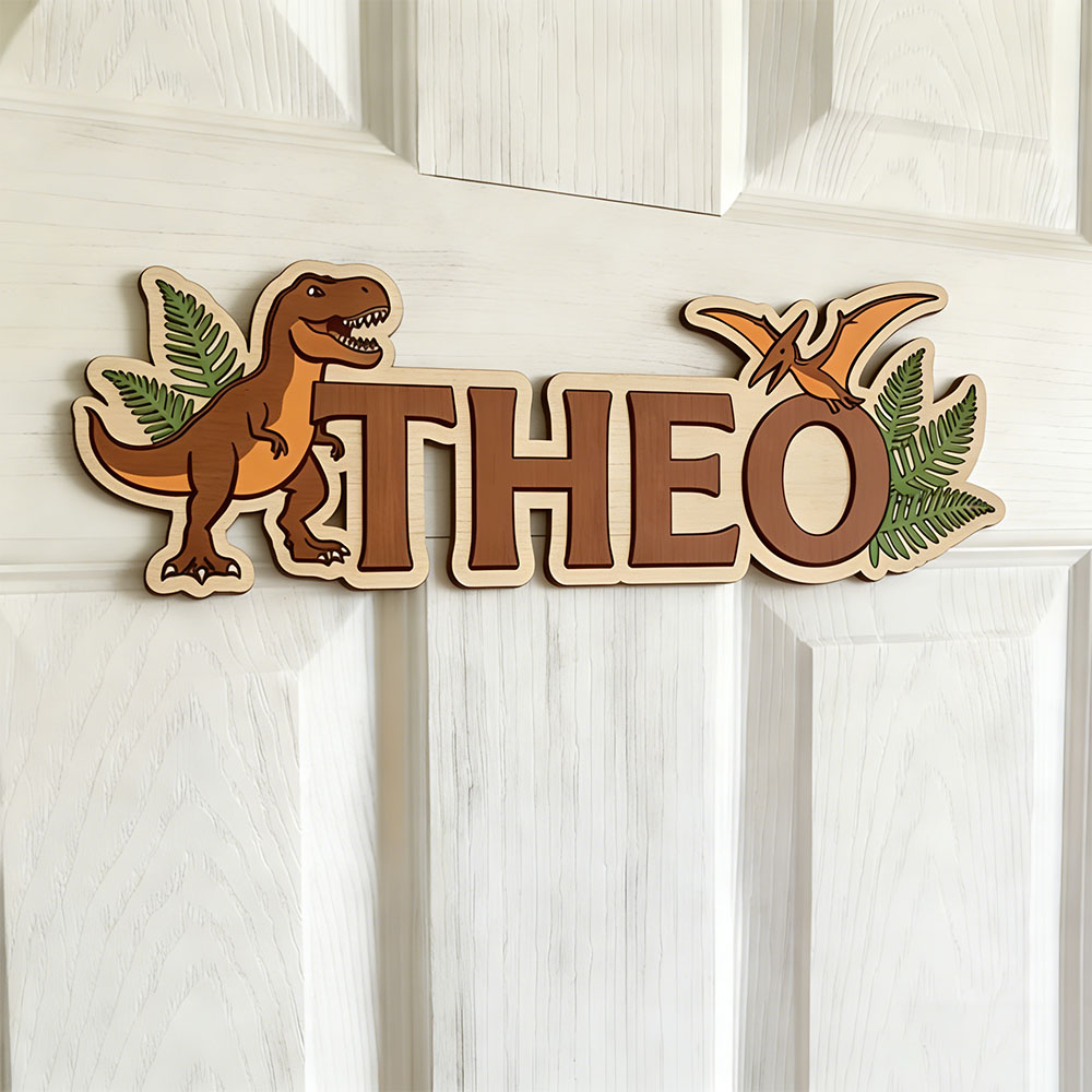 Personalized Dinosaur Name Sig - Baby Nursery In review and price