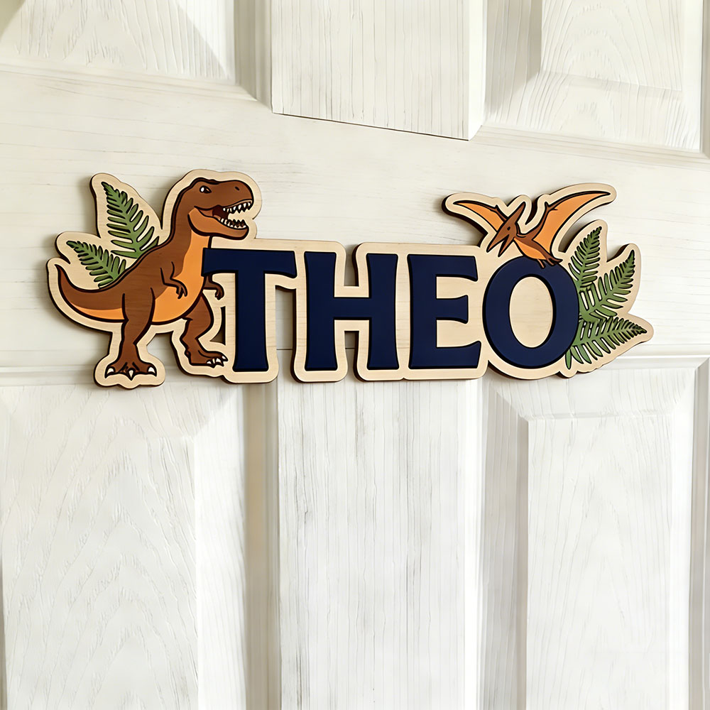 Personalized Dinosaur Name Sig - Baby Nursery In review and price