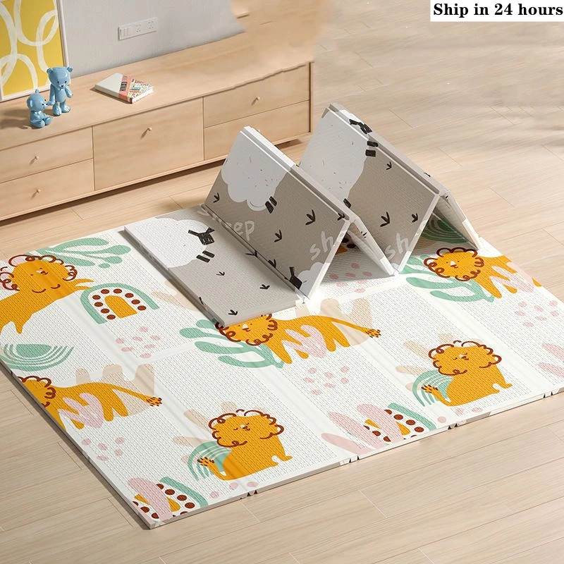 Baby Play Mats Foldable Xpe Pu - Baby Nursery Games review and price