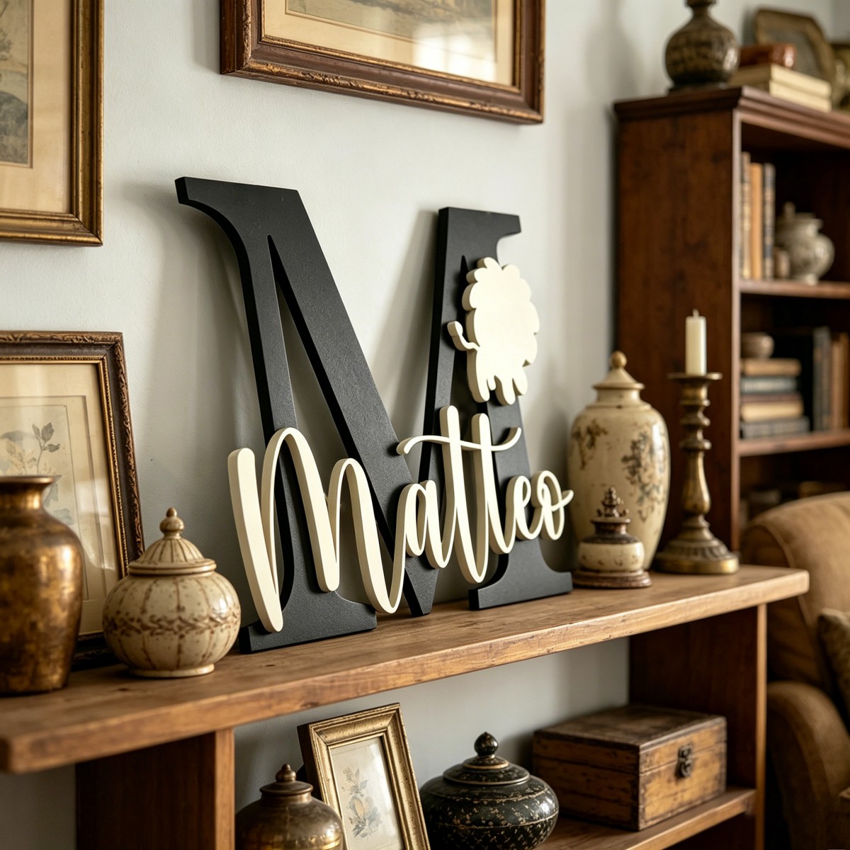 1Pc Custom Lion Name & Initial - Baby Nursery In review and price