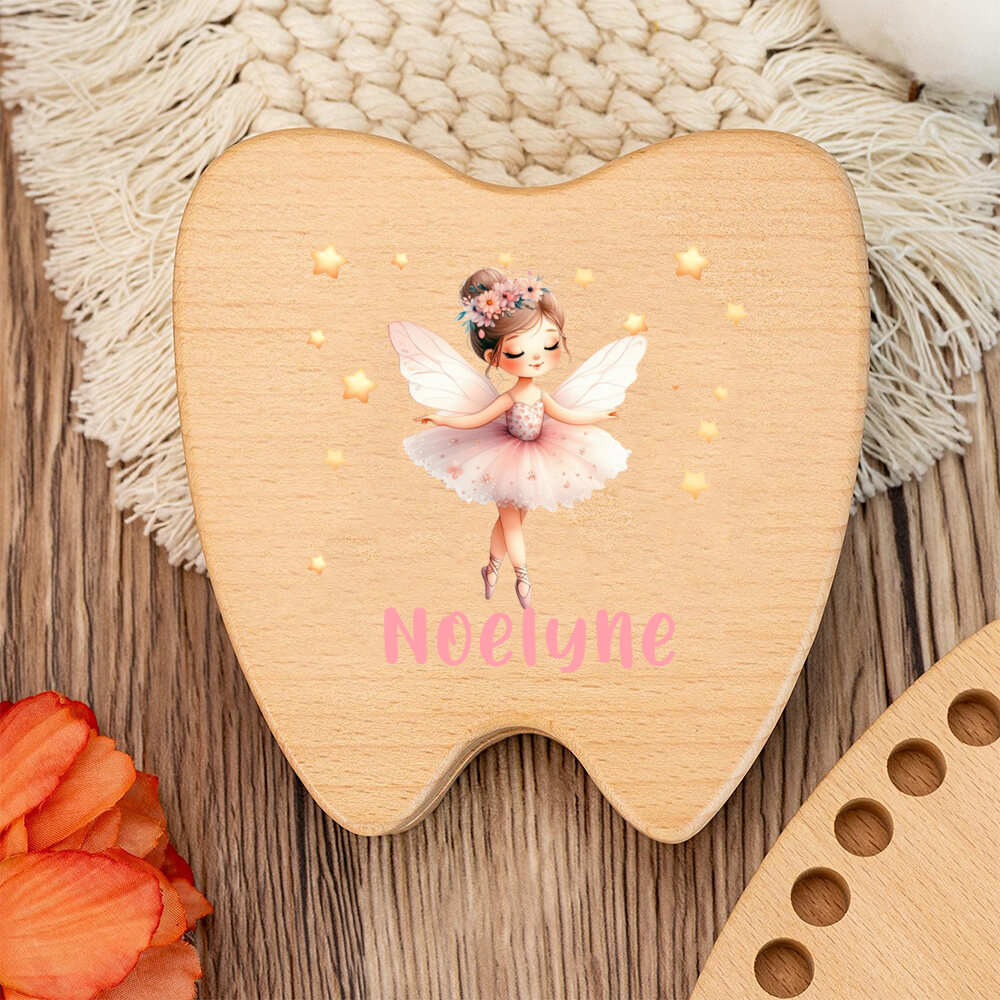 Personalized Tooth Fairy Woode - Baby Keepsake Box review and price