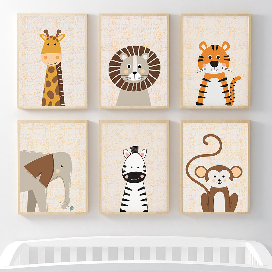 Lion Giraffe Elephant Zebra Mo - Baby Nursery Giraffe review and price