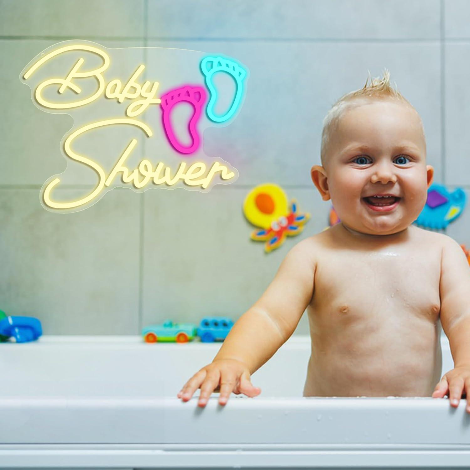 Baby Shower Neon Sign USB Dimm - Baby Nursery Wall Lights review and price