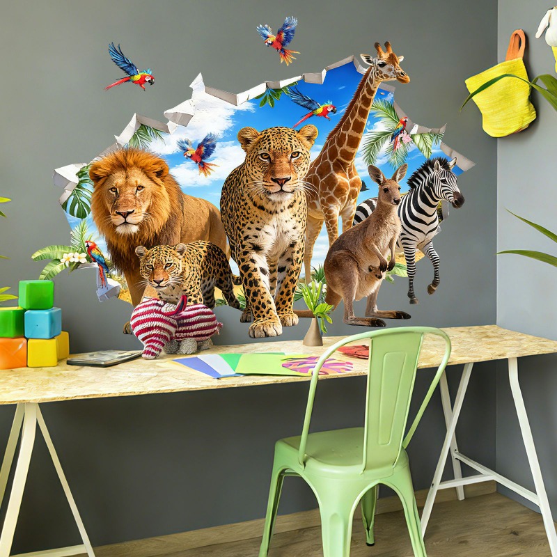 Large Jungle Animal Tropical L - Baby Nursery Jungle review and price