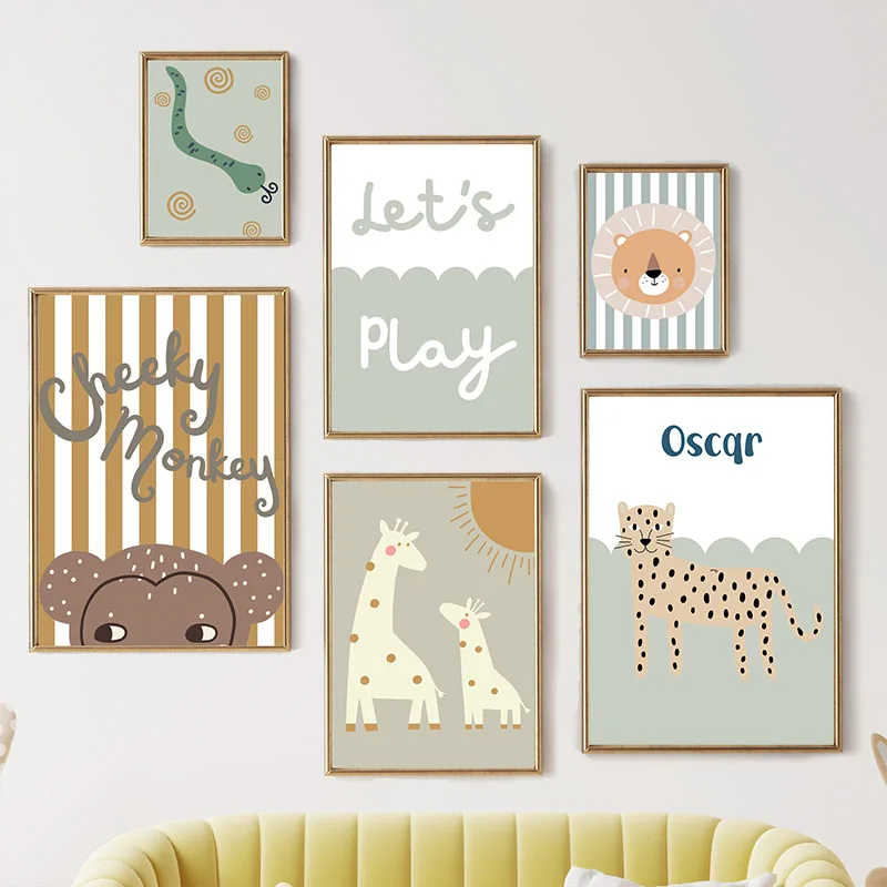 Cartoon Giraffe Leopard Lion M - Baby Nursery Giraffe review and price
