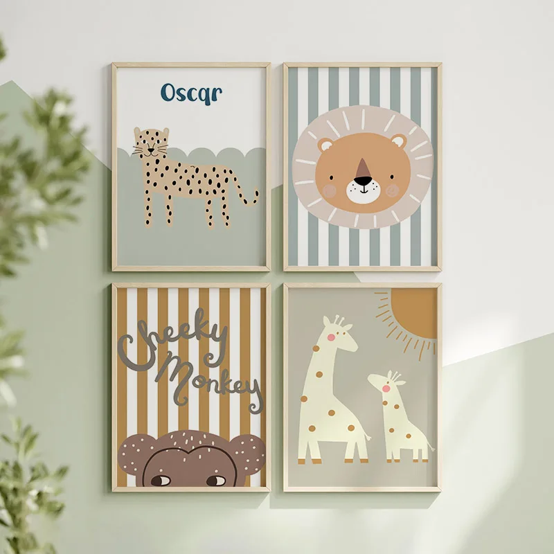 Cartoon Giraffe Leopard Lion M - Baby Nursery Giraffe review and price