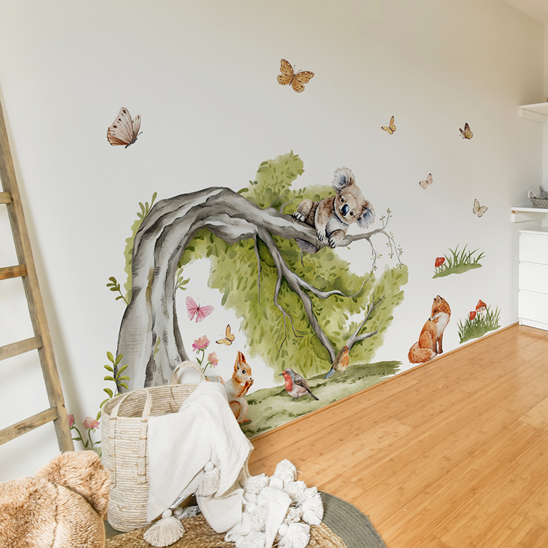 Jungle Large Tree Animals Wall - Baby Nursery Jungle review and price