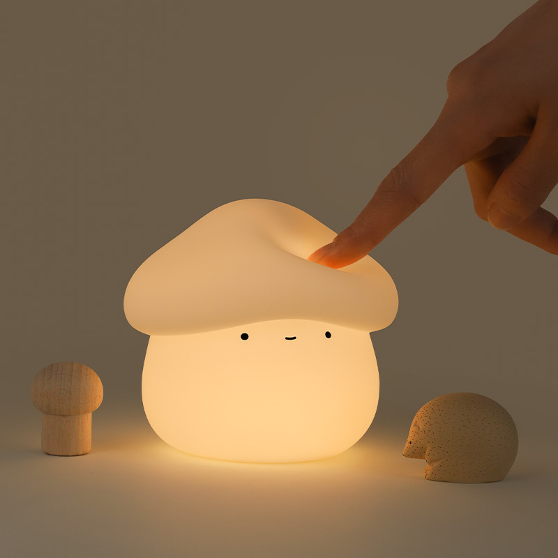 1Pcs Mushroom Head Silicone Ni - Baby Nursery Lamp review and price