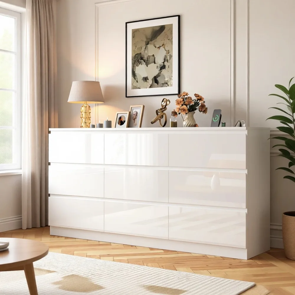 Large 70 Inch 9 Drawer Dresser - Drawer Dresser White review and price