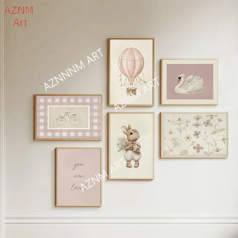 Pink Nursery Gallery Art Wall  - Baby Nursery Wall Lights review and price