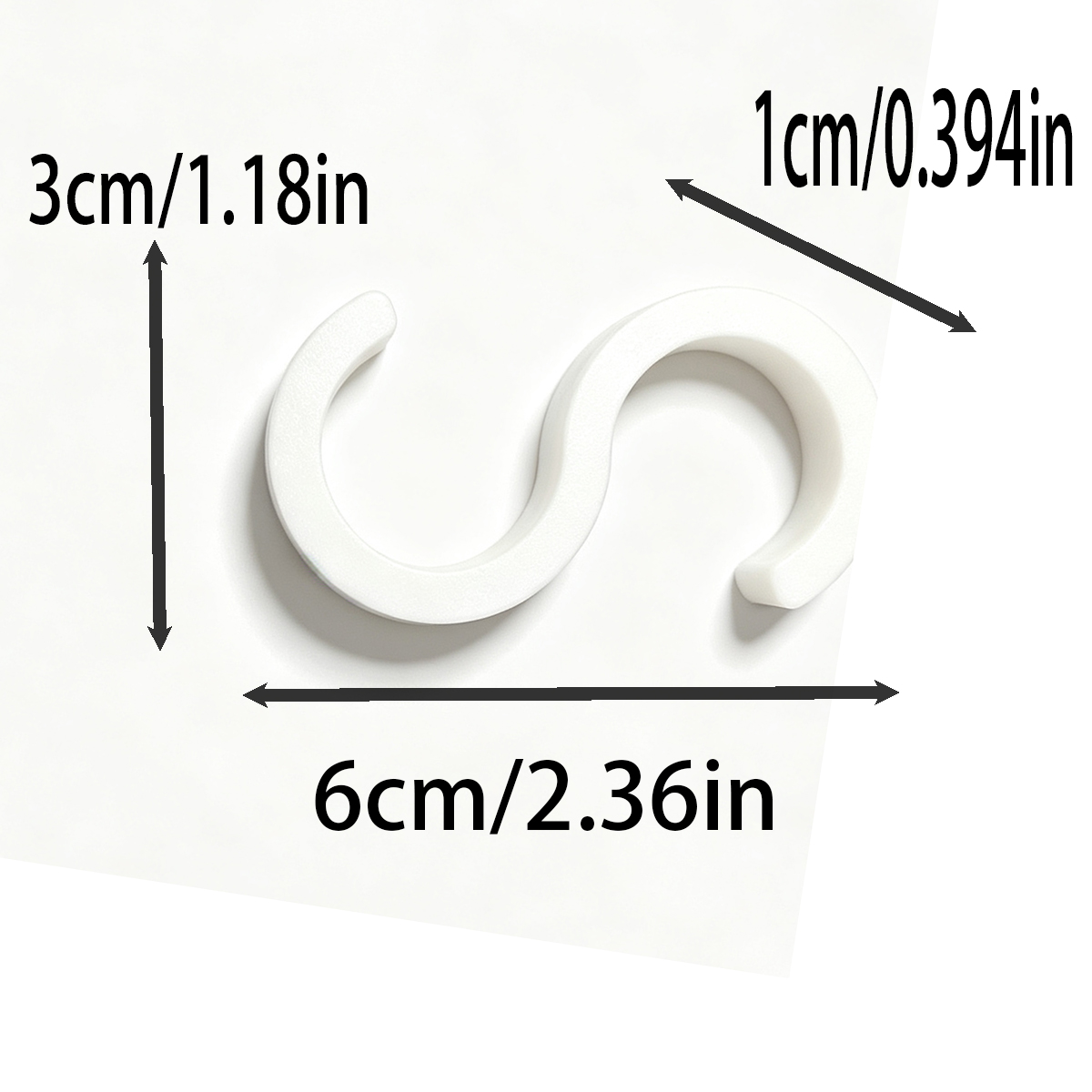 White 5Pc S-Shaped Hooks, Spec - Drawer Dresser White review and price