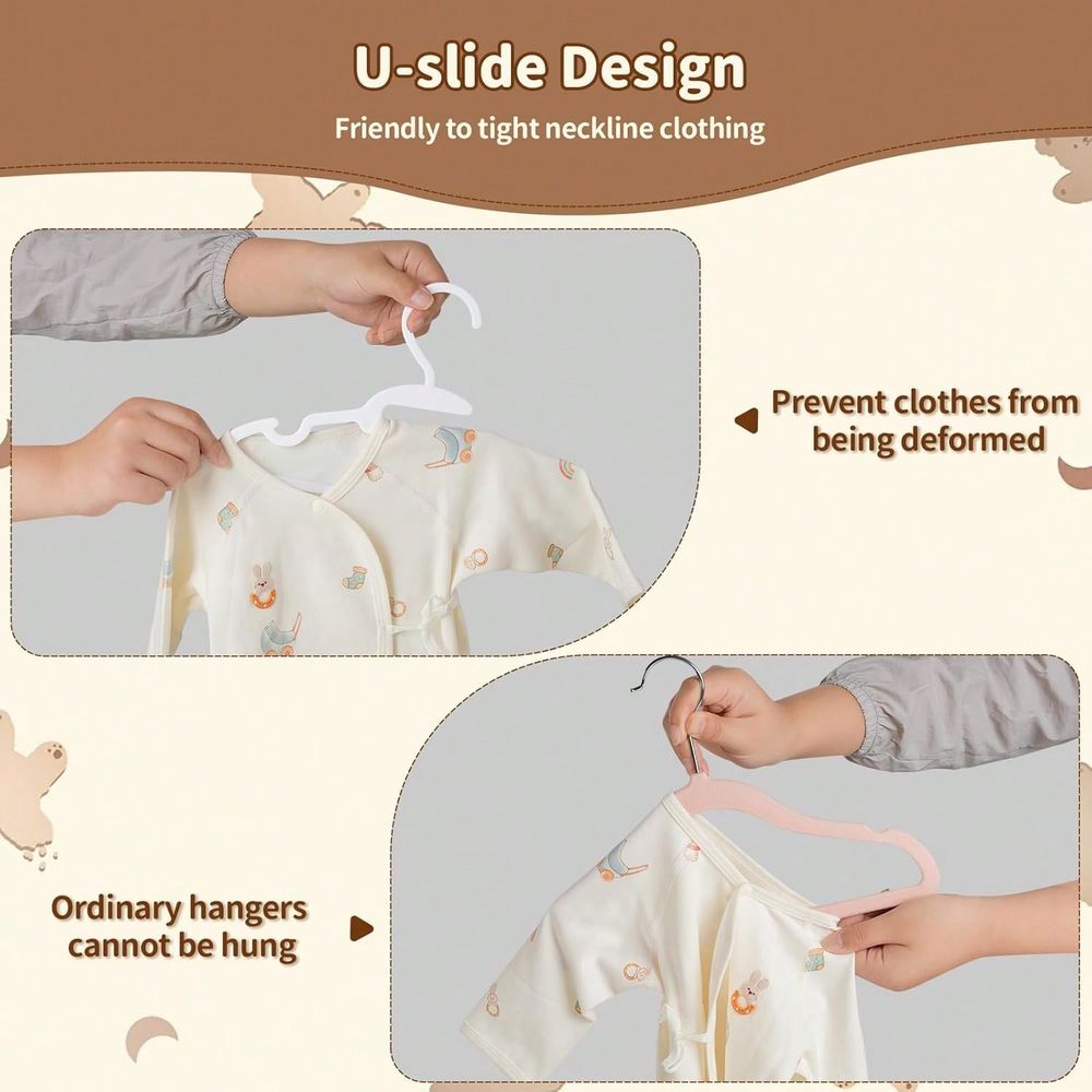 70 100 Pack Kids Hangers Plast - Baby Nursery Closet review and price