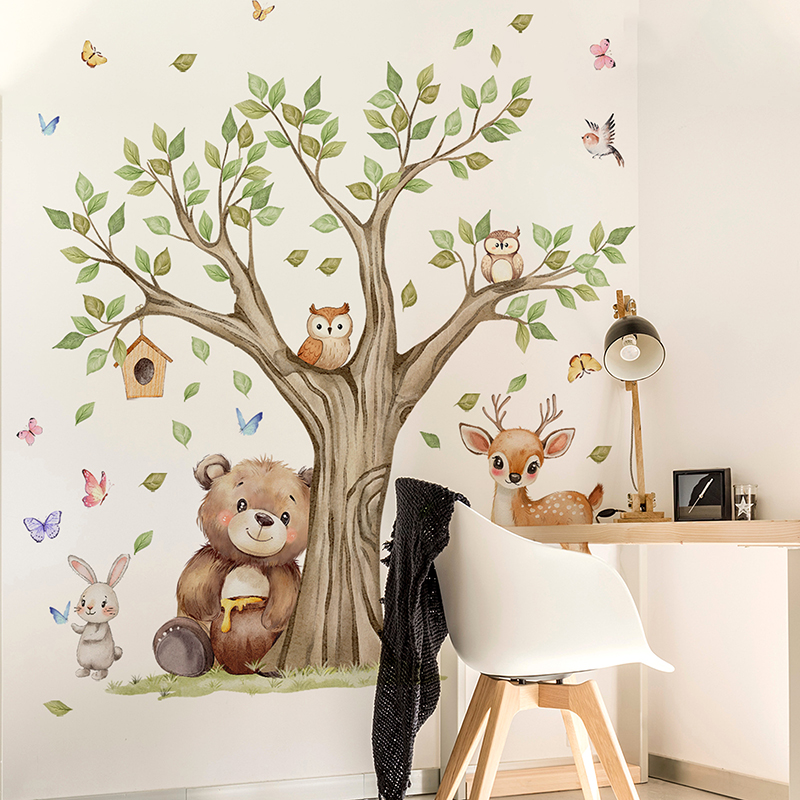 Cartoon Jungle Animals Park Wa - Baby Nursery Jungle review and price